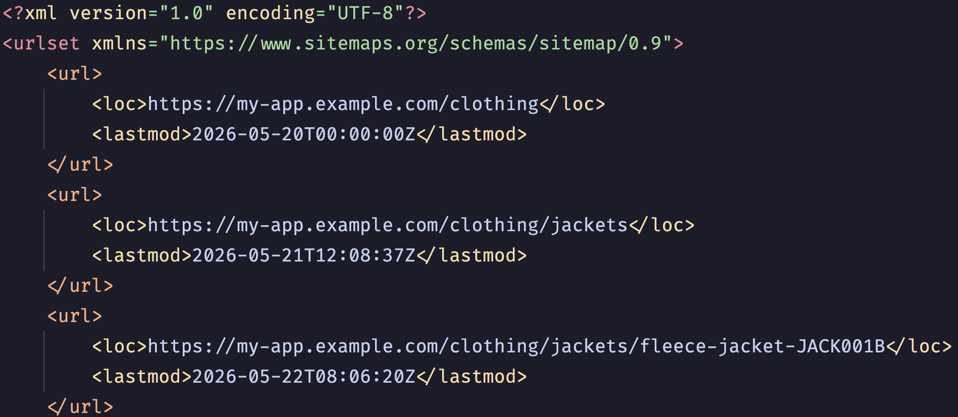Pages can now generate sitemaps